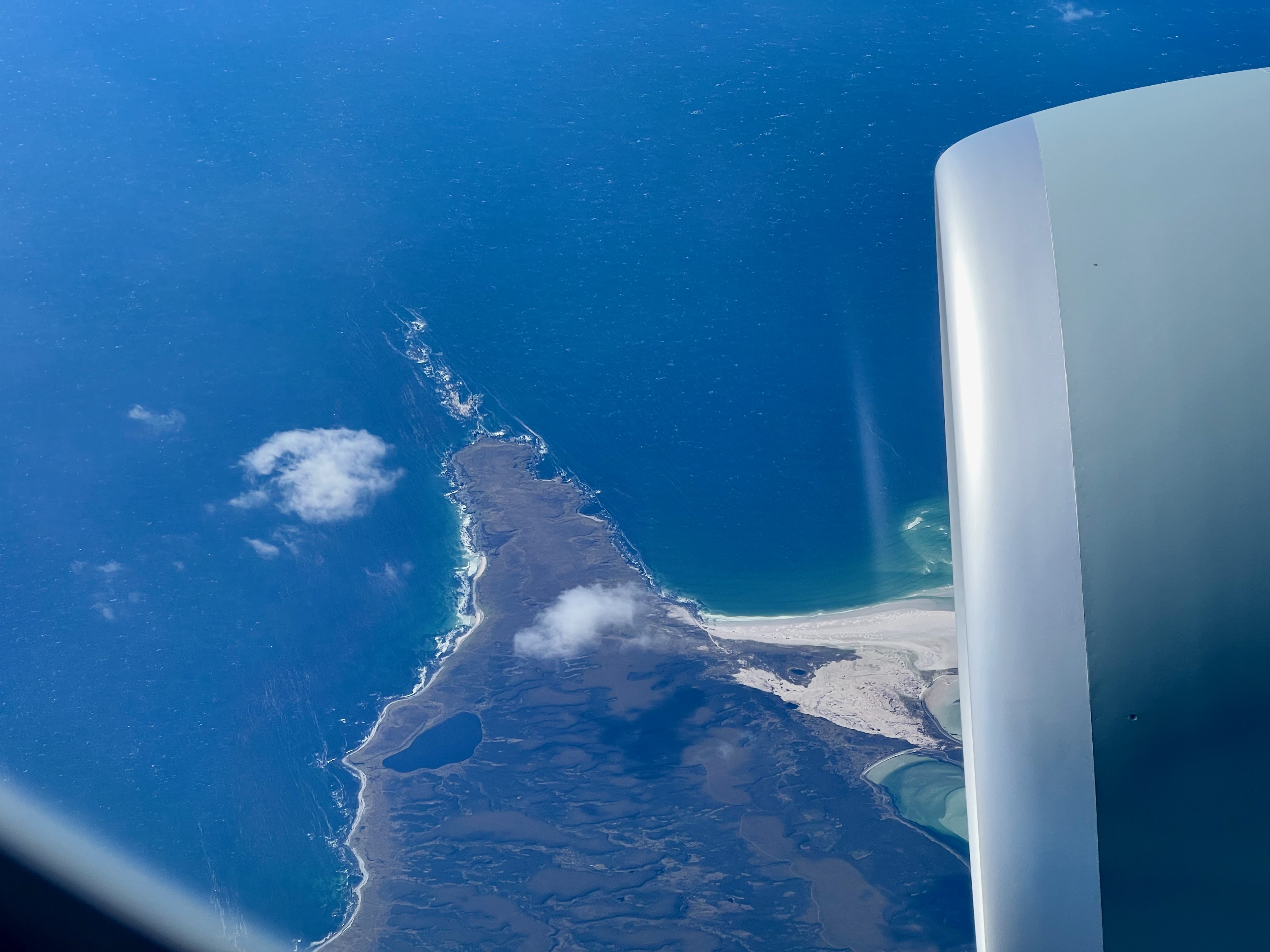 view from plane of stanley
